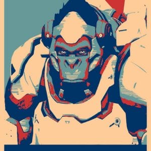 Картина «Уинстон (Overwatch) – Плакат»