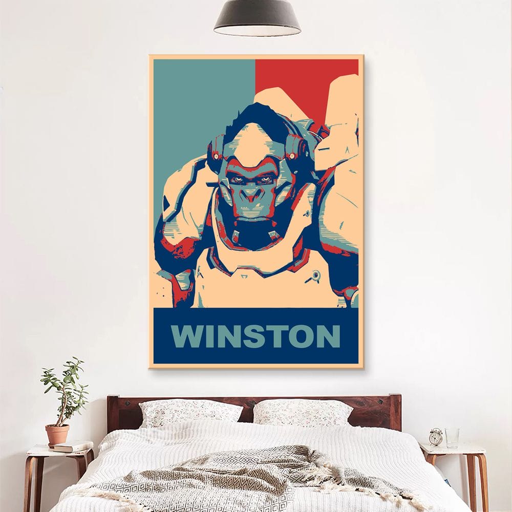 Картина "Уинстон (Overwatch) – Плакат"