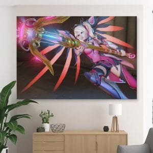 Картина "Ангел (Overwatch) – Розовый стиль – 2"