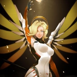 Картина “Ангел (Overwatch) – Помощь с небес”