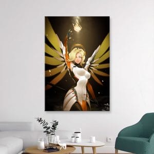 Картина "Ангел (Overwatch) – Помощь с небес"