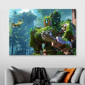 Картина "Бастион (Overwatch) – В лесу"