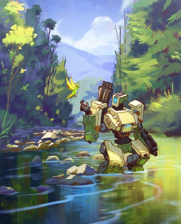 Картина "Бастион (Overwatch) – В лесу – 3"