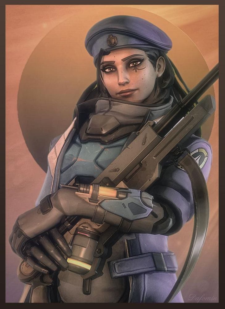 Картина "Ана (Overwatch) – Молодой снайпер"