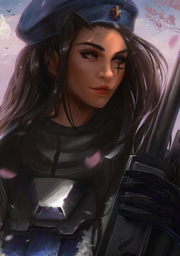 Картина "Ана (Overwatch) – Защищая Родину"