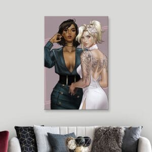 Картина «Светские леди Фарра и Ангел (Overwatch)»