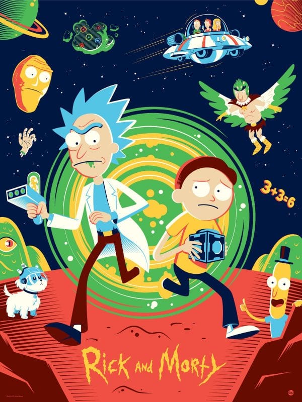 Картина "Вселенная приключений (Рик и Морти)"