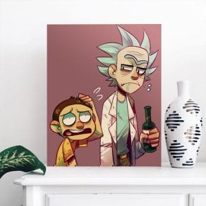 Картина «Дед и внук (Рик и Морти) – 2»