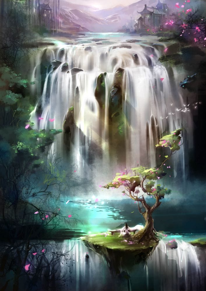 Картина "Край чудес (Водопад)"