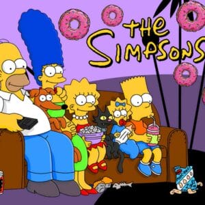 Картина «На диване (Симпсоны)»