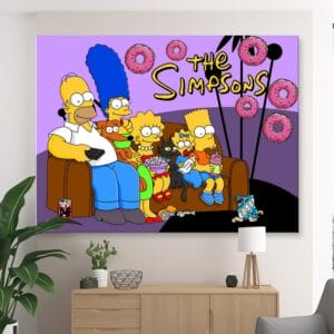 Картина “На диване (Симпсоны)”