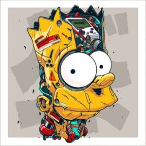Картина «Биомеханический Барт (Симпсоны)»