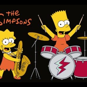 Картина “Лиза и Барт (Симпсоны)”