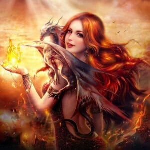 Картина «Повелительница драконов»