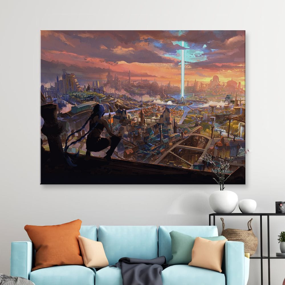 Картина “Панорама Пилтовера (Аркейн)”