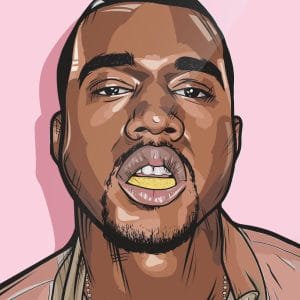 Картина «Канье Уэст (Kanye West) — 3”