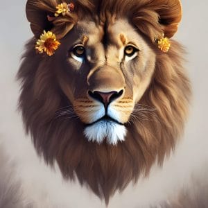 Картина «Величественный лев»
