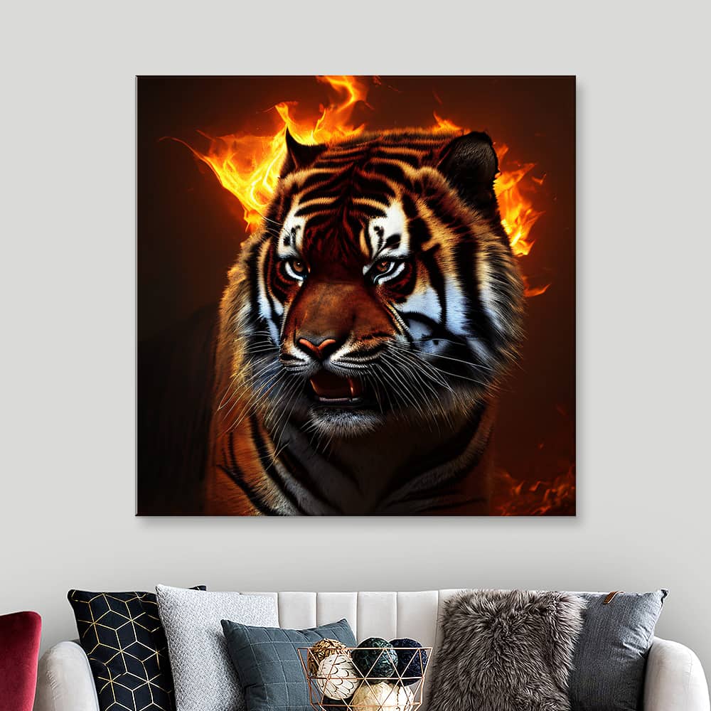 Картина «Огненный тигр — 1»