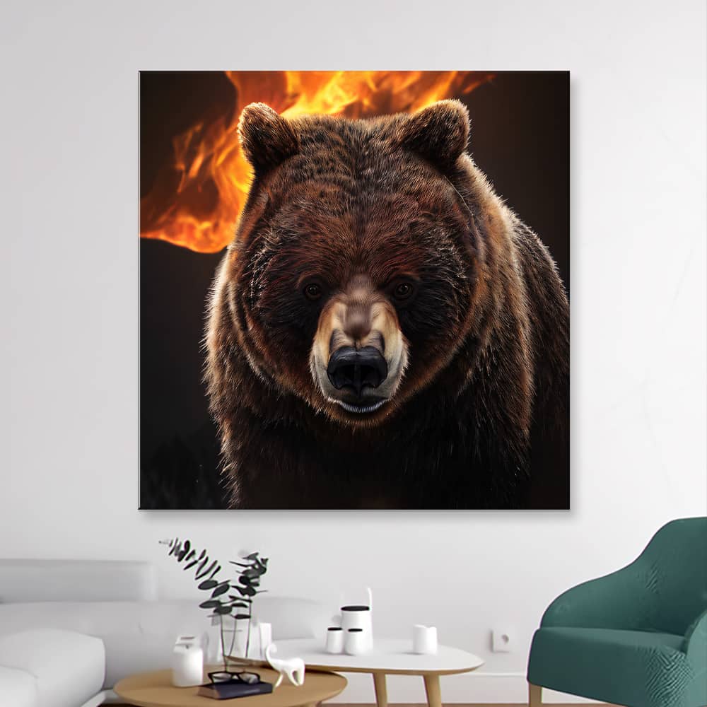 Картина «Огненный медведь — 1»