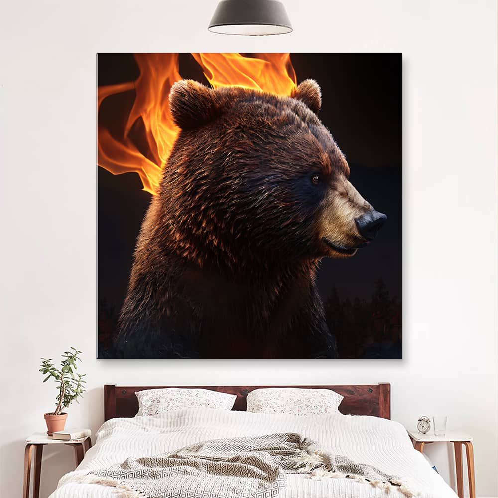 Картина «Огненный медведь — 2»