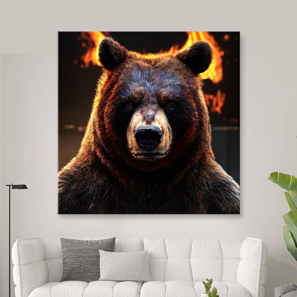 Картина “Огненный медведь – 3”