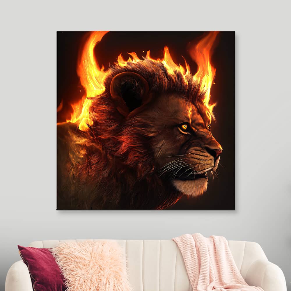 Картина «Огненный лев — 1»