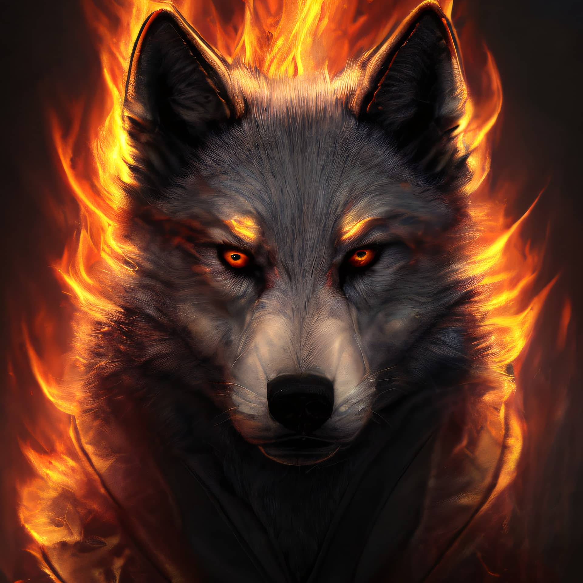 Картина «Огненный волк — 2»