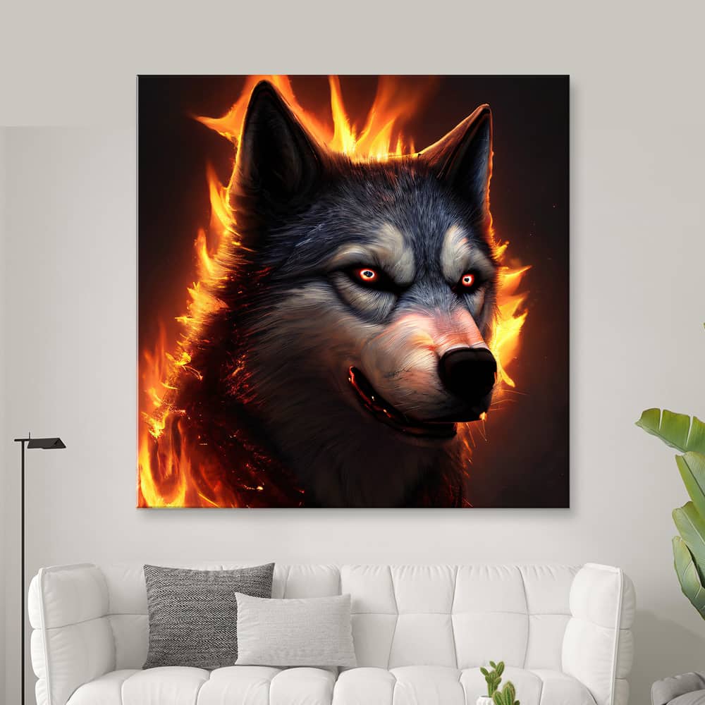 Картина “Огненный волк – 3”