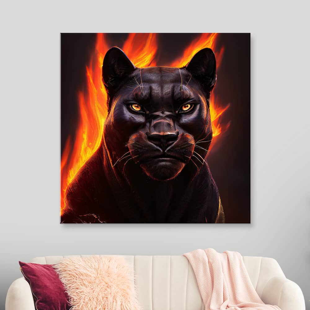 Картина “Огненная пантера – 1”