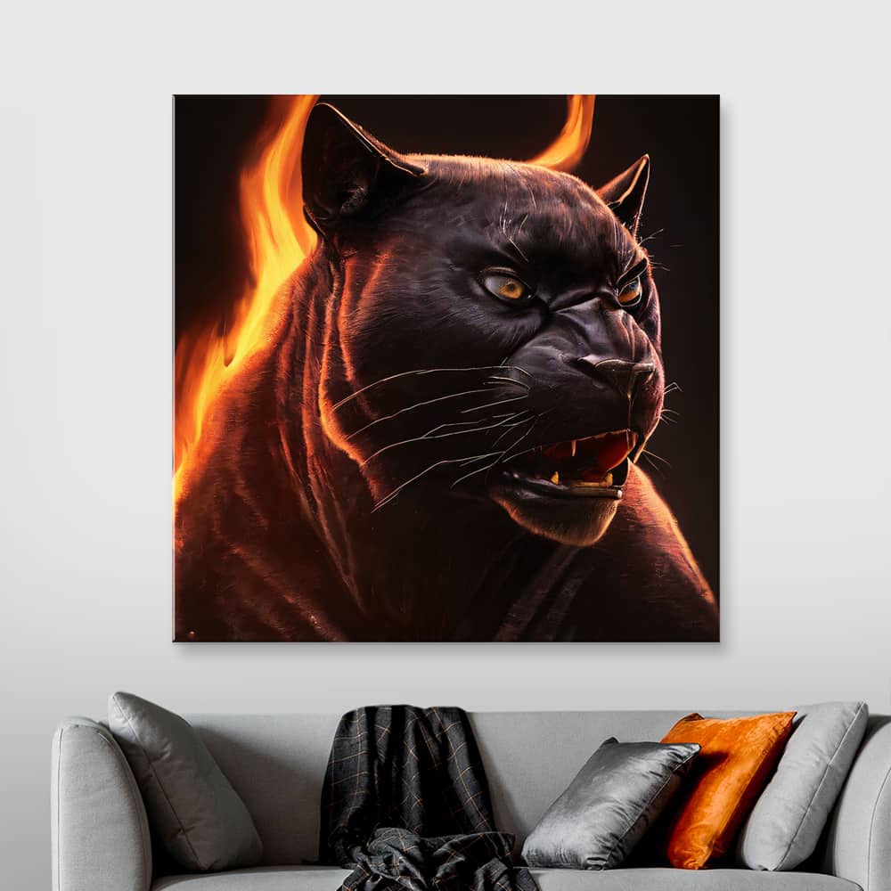 Картина “Огненная пантера – 2”