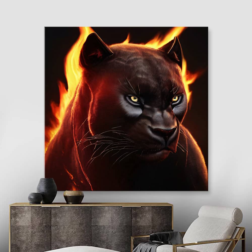 Картина «Огненная пантера — 3»