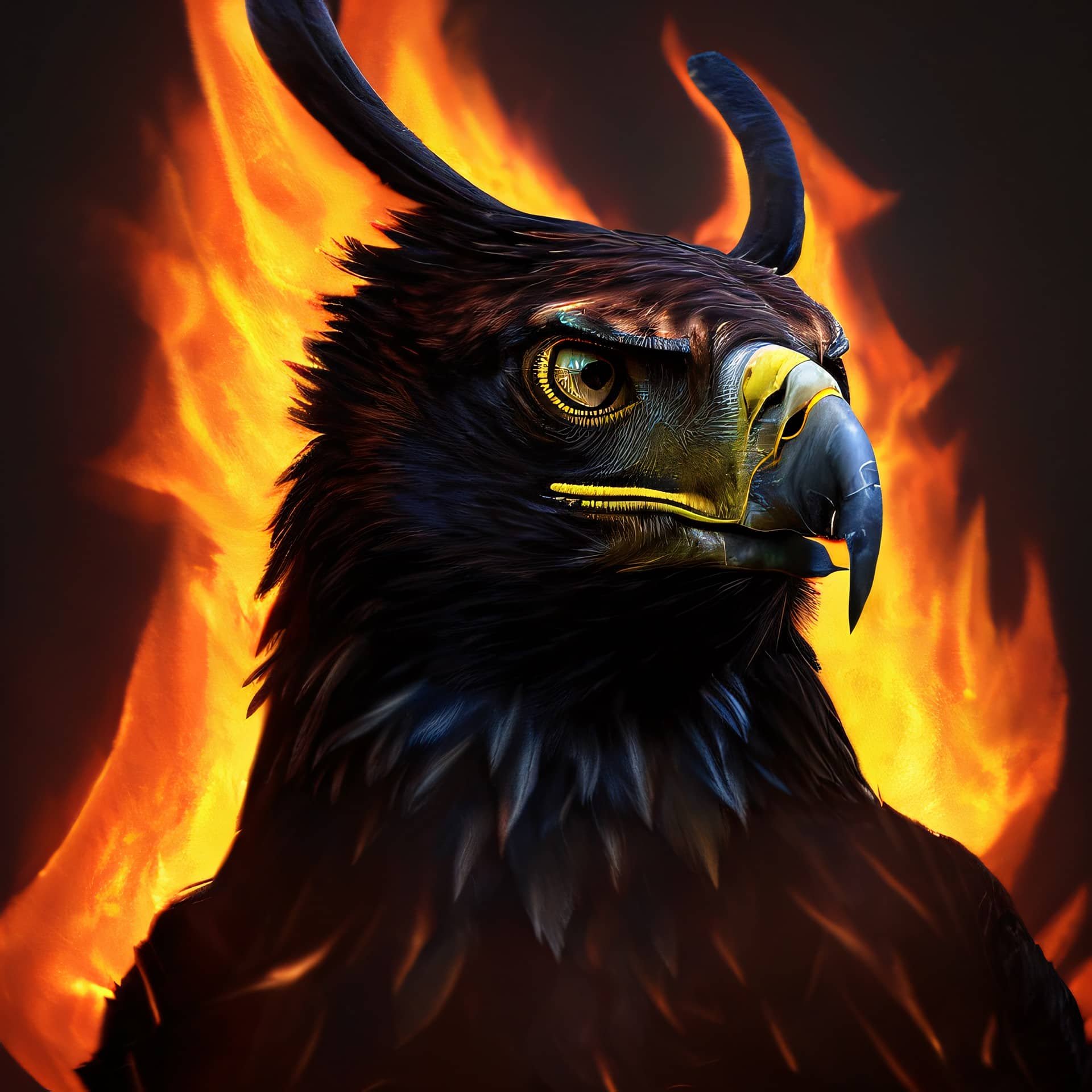 Картина “Огненный орел – 3” | PrintStorm